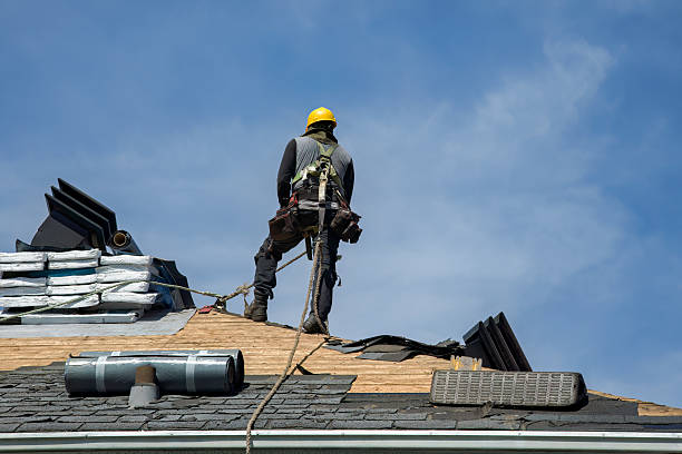 Professional Roofing technician working in Alliance, NC